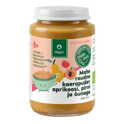 Mahe raudne kaerapuder aprikoosi, pirni ja õunaga, 190 g