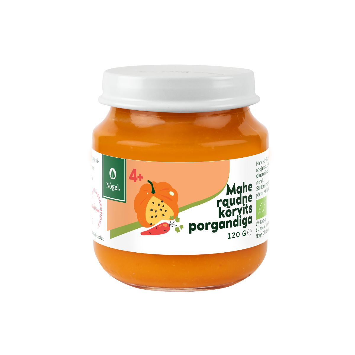 Mahe raudne kõrvits porgandiga, 120 g