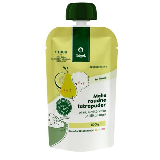 Mahe raudne tatrapuder pirni, suvikõrvitsa ja lillkapsaga, 100 g