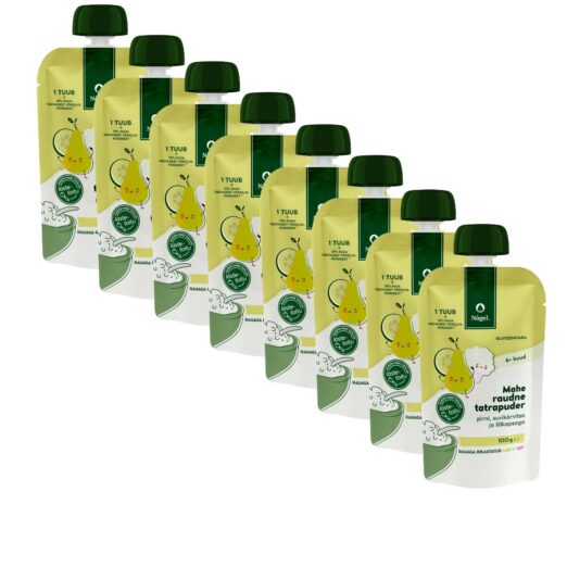 8 PAKK: Mahe raudne tatrapuder pirni, suvikõrvitsa ja lillkapsaga, 100 g x 8