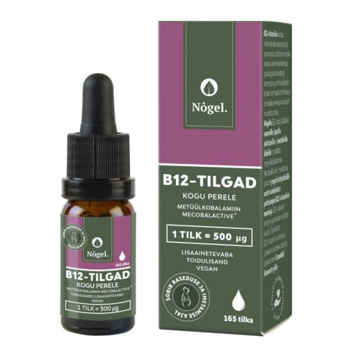 B12-tilgad kogu perele, metüülkobalamiin MecobalActive®, 500 µg, 10 ml