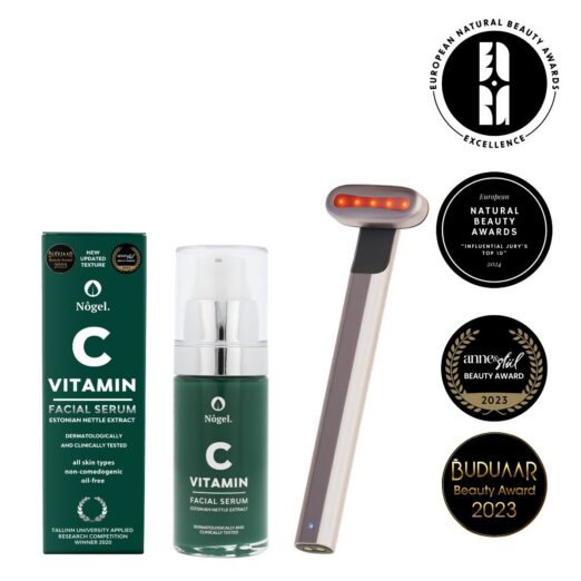 C-vitamiini seerum näohooldusvahendiga