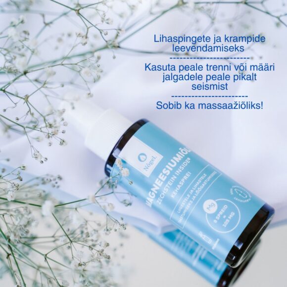 Magneesiumiõli sobib lihaspingete ja krampide leevendamiseks