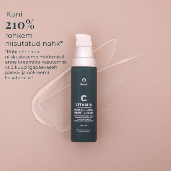 C-vitamiini niisutav öökreem on kliiniliselt ja dermatoloogiliselt Eestis testitud