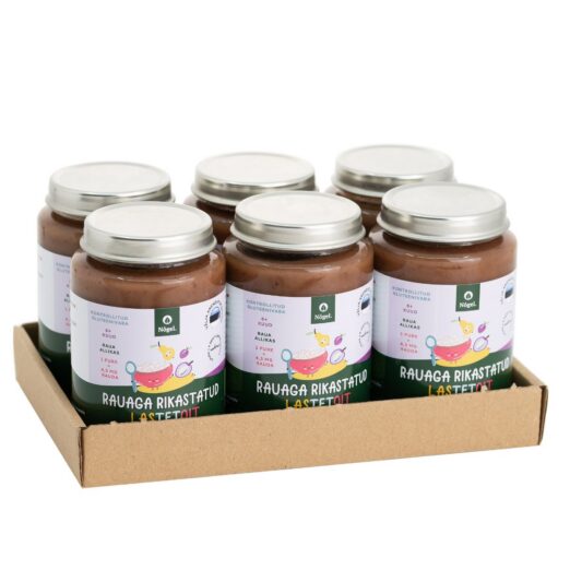 6 PAKK: Mahe raudne riisipuder ploomi ja pirniga, 190 g x 6
