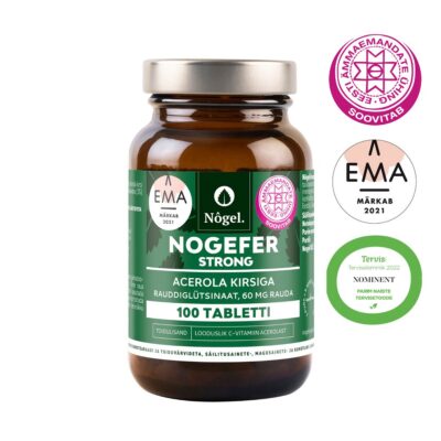 NOGEFER strong acerola kirsiga, 60 mg, 100 tabletti