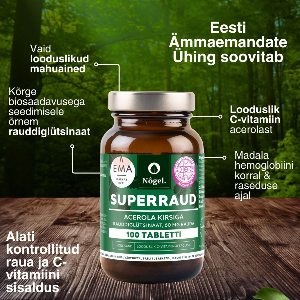 Lapseootel kombo 3: Superraud 60 mg ja beebide ja laste D-vitamiin oliiviõliga, 80 IU/2 μg, 10 ml - Image 3